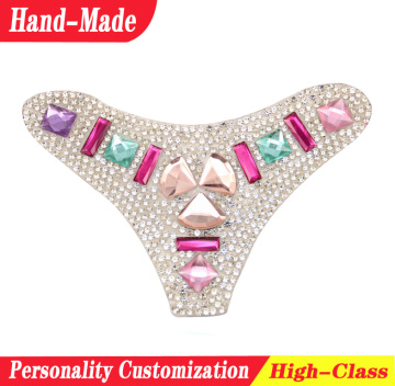 A glass diamond decorative hot-melt shoes patches accessory