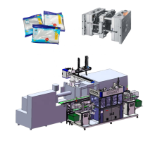 Robotic Arm Automation Line for Injection Molding and Automatic Packing of Disposable Cutlery