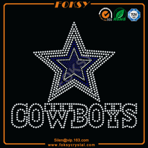 Cowboy rhinestone heat transfers wholesale