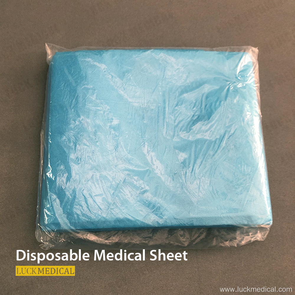 Disposable Medical Non-Woven Stretcher Blue Sheet