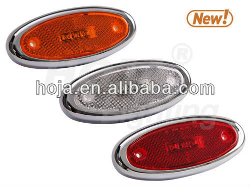 3.9 inch Oval LED Marker Light with Reflex Lens dot/sae led clearance /side marker light