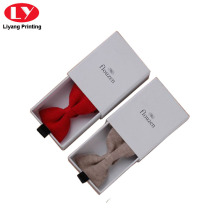 Custom White Cardboard Bow Tie Gift Boxes