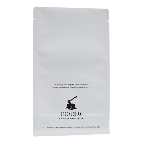 Compostable heat seal PLA coffee pouch with valve