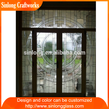 stained glass door panel inserts