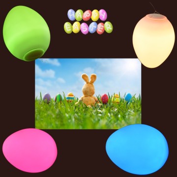 2016 Easter Decoration Egg-Shape Remote Controlled LED Egg Lights