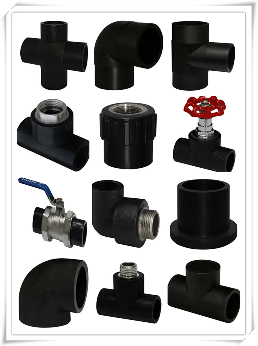 Rehome Reducing Union Black HDPE Plastic Pipe Fitting Standard Plastic for Supply Water