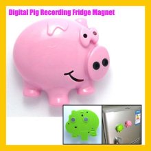 Digital Piggy Shape Recorder Magnetic Holder For Fridge