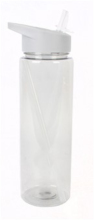 740mL Single Wall Water Bottle With Straw