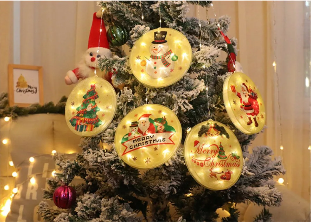 Enchanting LED Fairy Lights Featuring Santa and Elk Designs