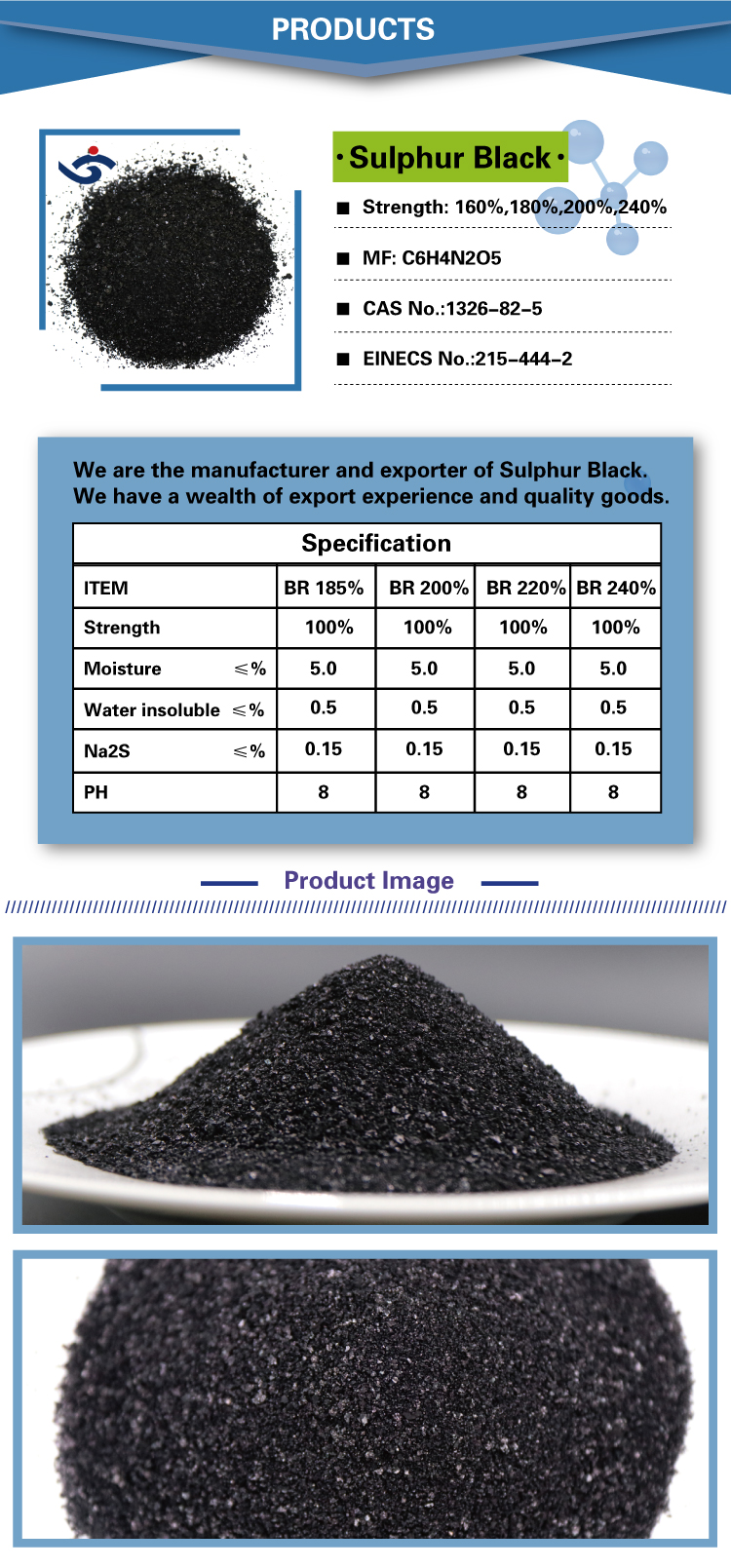 msds sulphur black br price