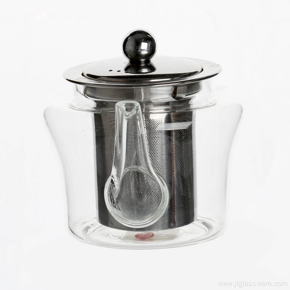 Best Selling Glass Teapot Stainless Steel Infuser