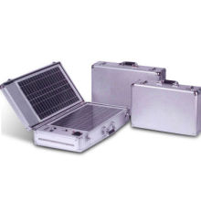 Portable Solar Power Source with Alarmed System Faults Indicator