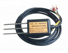 MEC10 Soil EC Moisture Sensor - 3 Pin for Moisture, Temperature, and Conductivity