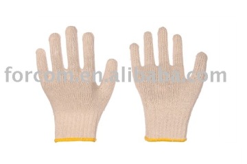 working glove made by cotton, cotton glove, safety glove, assembling glove