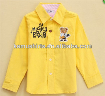 Children cotton shirts kids shirts wholesale factory