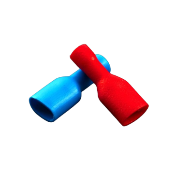 FDFD Female Fully Insulated Spade Connector Cable Terminal Crimp Brass Terminal