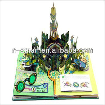 Paper Board 3D Book,POP- UP Book for children,3D POP-UP Book