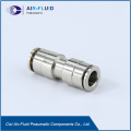 Air-Fluid Pneumatic Metal Push in Fittings Union Straight.