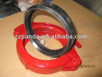 Concrete pump rubber seal