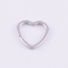 Heart Shape Metal Flat Split Key Ring for DIY Gifts & Key Chains