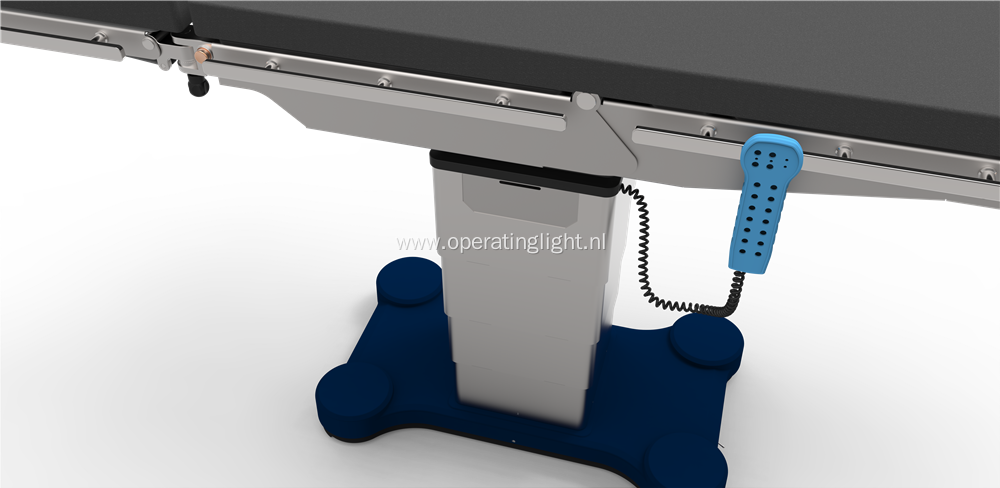 Individual leg plates electro hydraulic operating table