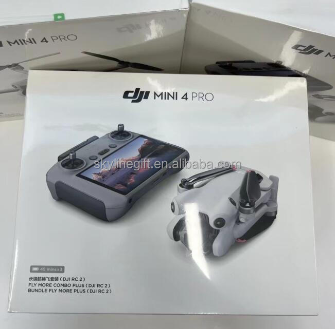 20Km flying distance Mini 4 Pro fly more combo plus drone With RC2 Screen Remote Controller 34 or 45 min flight time battery