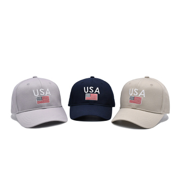 Embroidered American Usa Flag Baseball Cap