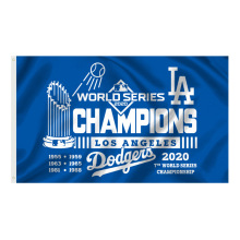 Dodgers 3x5FT Polyester Mlb Banner - Customizable Outdoor Baseball Flag