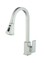 User-friendly pull out kitchen faucet