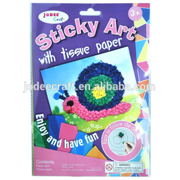 Cheap tissue paper art tissue paper diy craft for kids