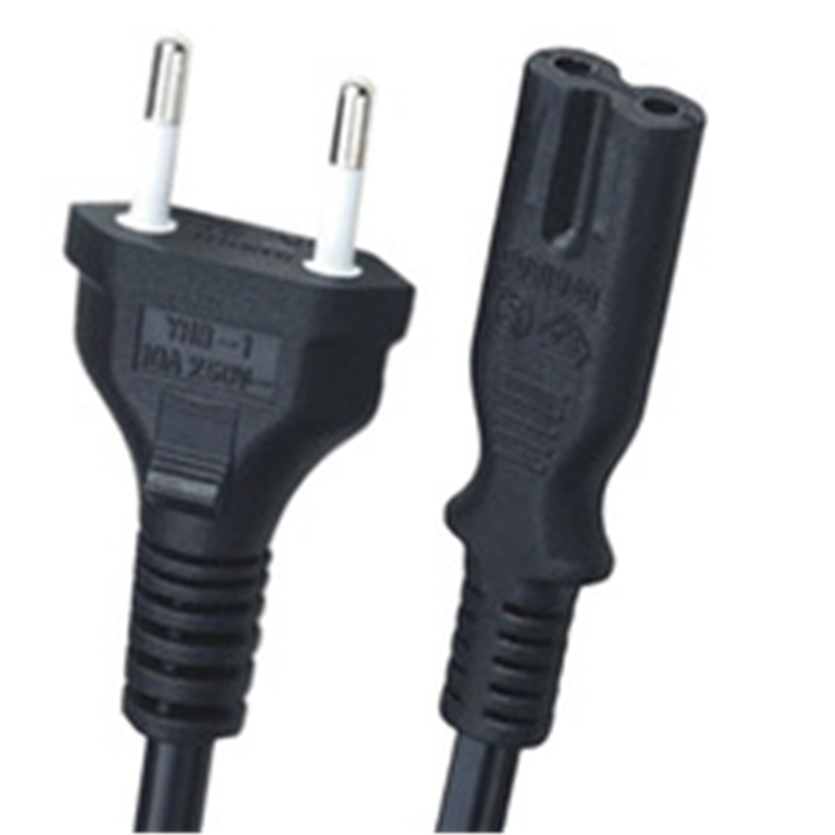brazil standard power cord 3 prong CEE7/7 power plug to IEC-60320-C13ac extension kettle power cord