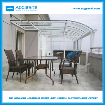 Glass garden house/used sunroom glass winter garden Used prefabricated aluminum sunroom garden glass house for sale