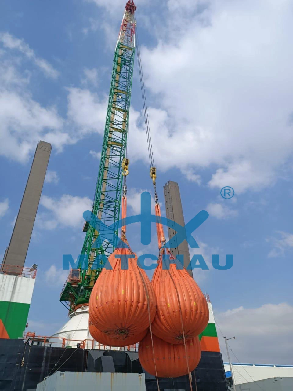 Offshore Crane Water Weight Bags Loading Test PVC Water Bag