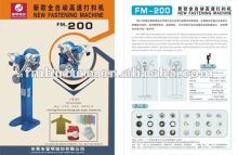 automatic snap button attaching machine factory