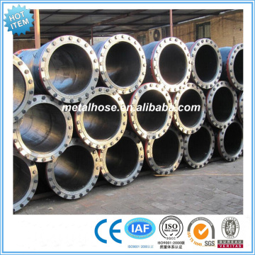 Hot sale large diameter rubber pipe,dredging pipe with flange