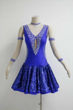Blue salsa performance outfits