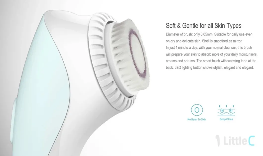 New Design Portable Sonic Facial Cleansing Brush