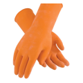 Pomarańczowe rękawiczki do egzaminu z zatwierdzonym przez FDA