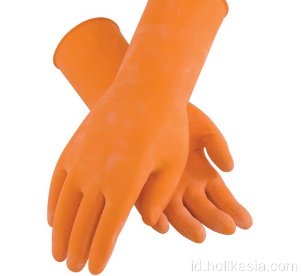 12 inci oranye sarung tangan ujian nitril besar besar