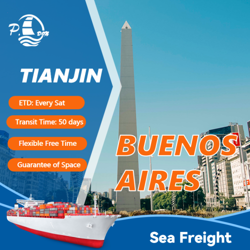 Flete marino de Tianjin a Buenos Aires
