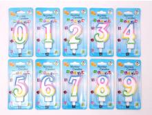Hot sale Colorful Number Candles With Holders
