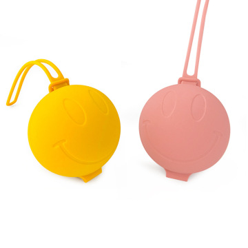 Silicone pacifier storage box with silicone Chain