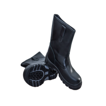 Leather Upper Injection Construction Pu Intsole Safety Boots