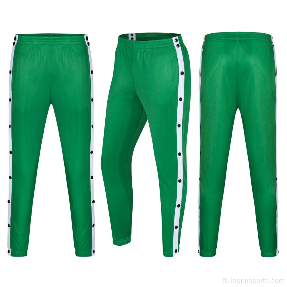 Basketball Soccer Sports Pantaloni a bottone a piena piega