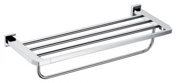 Plumbing fixtures chrome bathroom rack