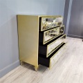 Sideboard in oro a specchio moderno di lusso di Dubai