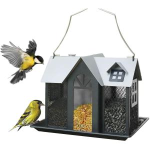 Metal Mesh Wild Bird Besleyici Ev