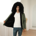 Mens Parka Coats with Fur Hood Cost-effective Custom