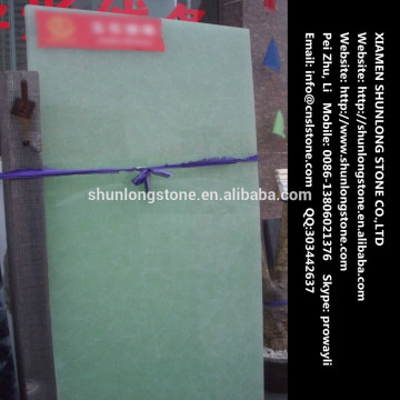 Green Onyx Glass stone big slab,man made glass ony tile