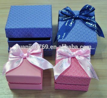 make paper craft jewelry boxes with ribbon foam